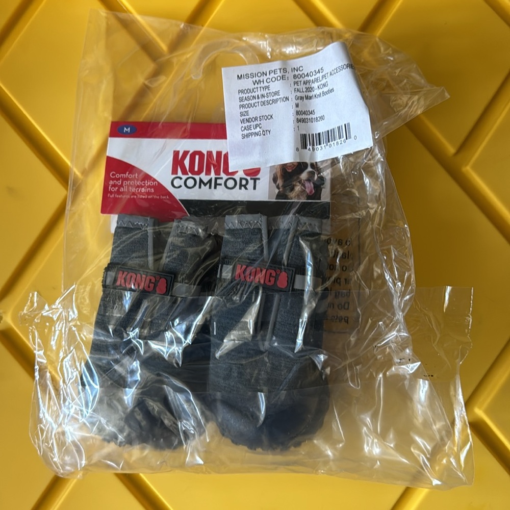 KONG COMFORT BOOTIES SZ M - Picture 2 of 3